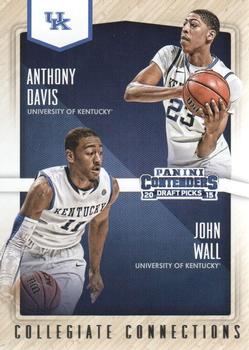 2015 Panini Contenders Draft Picks - Collegiate Connections #8 Anthony Davis / John Wall Front
