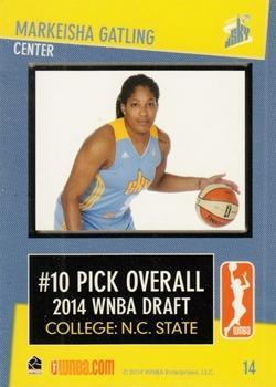 2014 Rittenhouse WNBA #14 Markeisha Gatling Back