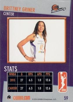 2014 Rittenhouse WNBA #59 Brittney Griner Back