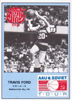 1988 Wildcat News AAU Soviet Tour - Perforated #9 Travis Ford Front
