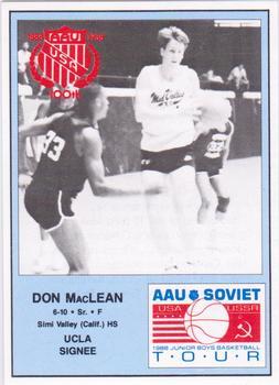 1988 Wildcat News AAU Soviet Tour - Perforated #14 Don MacLean Front