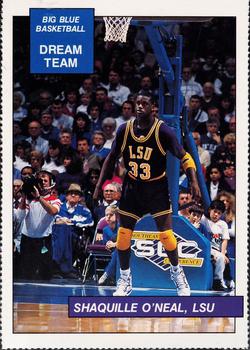 1990-91 Kentucky Wildcats Big Blue Magazine Dream Team/Award Winners - Perforated #19 Shaquille O'Neal Front