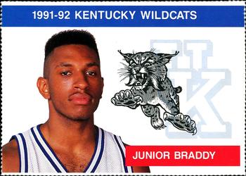 1991-92 Kentucky Wildcats Big Blue Magazine Double - Perforated #5 Junior Braddy Front