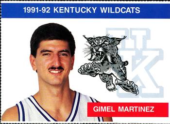 1991-92 Kentucky Wildcats Big Blue Magazine Double - Perforated #7 Gimel Martinez Front