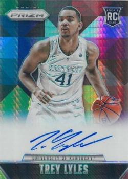 2015-16 Panini Prizm - Rookie Signatures Hyper Prizms #RS-TL Trey Lyles Front