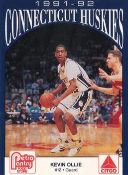 1991-92 Connecticut Huskies Police #NNO Kevin Ollie Front