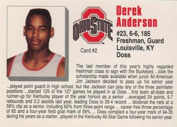 1992-93 Ohio State Buckeyes #2 Derek Anderson Back