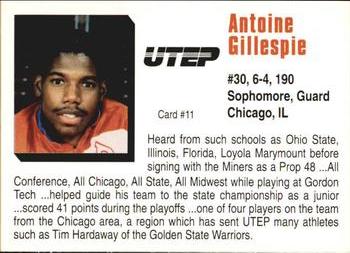 1992-93 UTEP Miners #11 Antoine Gillespie Back