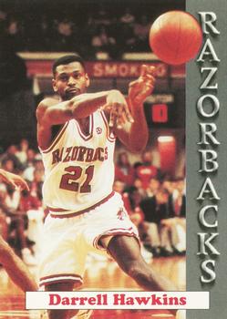 1992-93 Arkansas Razorbacks #6 Darrell Hawkins Front