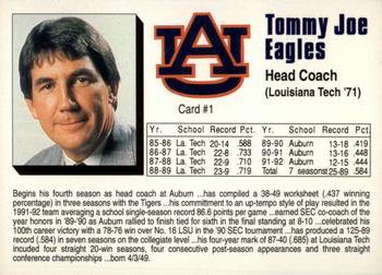 1992-93 Auburn Tigers #1 Tommy Joe Eagles Back