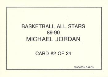 1989-90 Wasatch Basketball All-Stars #2 Michael Jordan Back