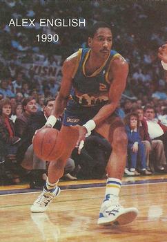 1989-90 Wasatch Basketball All-Stars #24 Alex English Front