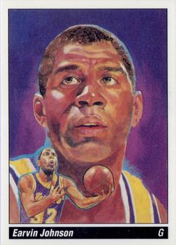 1990 Austin Cards NBA Paintings (unlicensed) #3 Magic Johnson Front