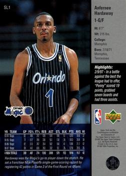 1997 Kenner/Topps/Upper Deck Starting Lineup Cards Extended Series #SL1 Anfernee Hardaway Back