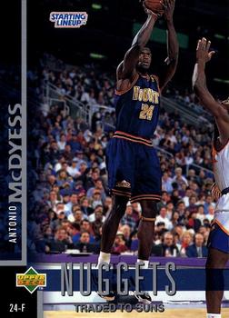 1997 Kenner/Topps/Upper Deck Starting Lineup Cards Extended Series #SL6 Antonio McDyess Front
