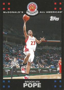 2008 Topps McDonald's All-American Game #BP Brooklyn Pope Front