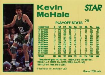 1992-93 Star Court Kings #29 Kevin McHale Back