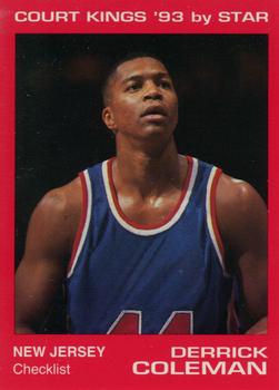 1992-93 Star Court Kings #73 Derrick Coleman Front