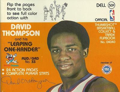 1977-78 Dell Flipbooks #NNO David Thompson Front