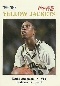 1989-90 Georgia Tech Yellow Jackets #NNO Kenny Anderson Front