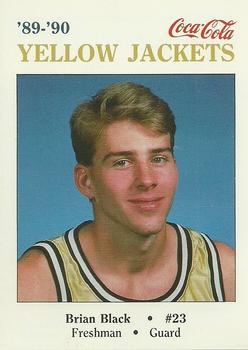 1989-90 Georgia Tech Yellow Jackets #NNO Brian Black Front