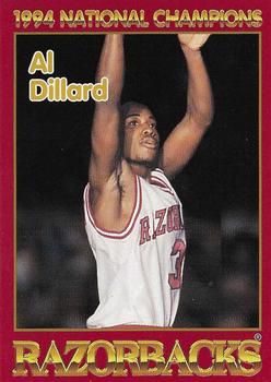 1993-94 Arkansas Razorbacks #5 Al Dillard Front