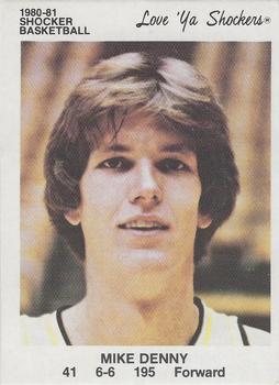1980-81 Wichita State Shockers Police #NNO Mike Denny Front