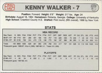 1988-89 Frito Lay New York Knicks #NNO Kenny Walker Back
