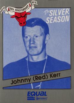 1990-91 Star Equal Chicago Bulls Silver Season #8 Johnny Kerr Front