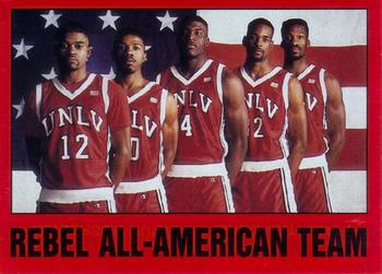 1990-91 UNLV Runnin' Rebels A Season to Remember #15 Rebel All-Americans Front