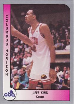 1991-92 ProCards CBA #143 Jeff King Front