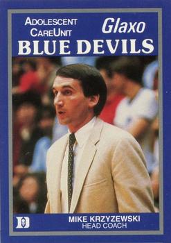 1988-89 Duke Blue Devils #NNO Mike Krzyzewski Front