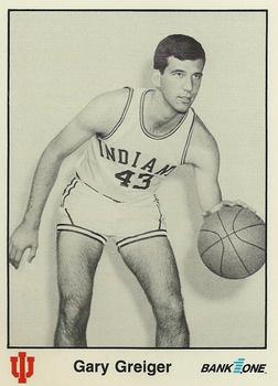 1986-87 Bank One Indiana Hoosiers All-Time Greats of IU Basketball (Series I) #36 Gary Greiger Front