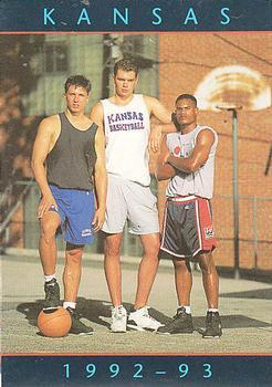 1992-93 Kansas Jayhawks #NNO Rex Walters / Eric Pauley / Adonis Jordan Front