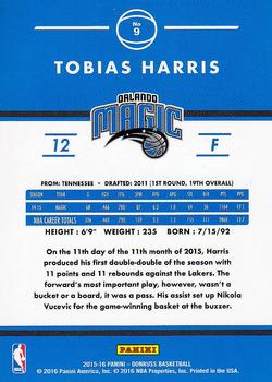 2015-16 Donruss #9 Tobias Harris Back