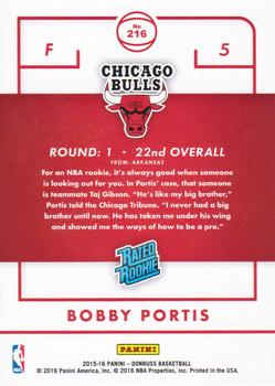 2015-16 Donruss #216 Bobby Portis Back