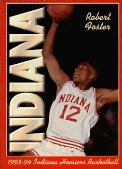 1993-94 Indiana Hoosiers #4 Robert Foster Front