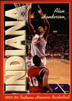 1993-94 Indiana Hoosiers #7 Alan Henderson Front