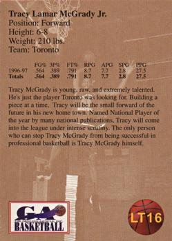 1997 Genuine Article - Legends of Tomorrow #LT16 Tracy McGrady Back