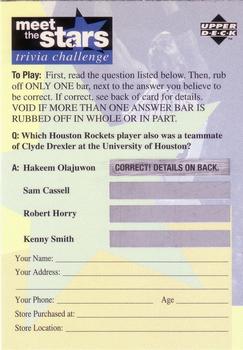 1996-97 Collector's Choice - Meet the Stars Trivia Challenge (Blue) #28 Meet the Stars Trivia Question #28 Front