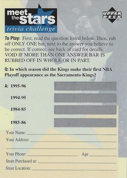 1996-97 Collector's Choice - Meet the Stars Trivia Challenge (Blue) #67 Meet the Stars Trivia Question #67 Front