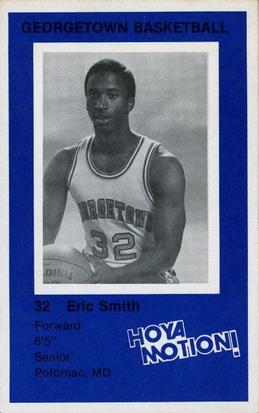 1981-82 Georgetown Hoyas #3 Eric Smith Front