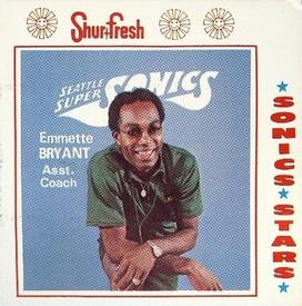 1973-74 Shur-Fresh Seattle SuperSonics #3 Emmette Bryant Front