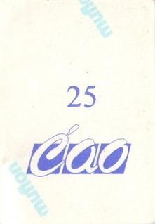 1989 CAO Muflon Yugoslavian #25 Jure Zdovc Back