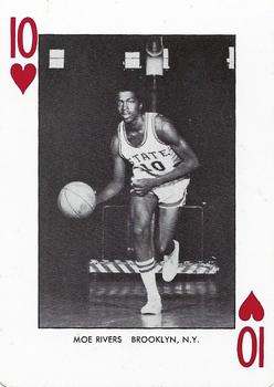 1973-74 NC State Wolfpack Playing Cards #10♥ Moe Rivers Front