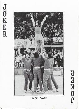 1973-74 NC State Wolfpack Playing Cards #JOKER Pack Power Front