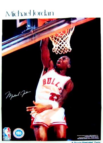 1987 Quaker Sports Illustrated Mini Posters #4 Michael Jordan Front