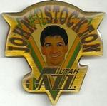 1992-93 Chevron Utah Jazz - Player Pins #2 John Stockton Front