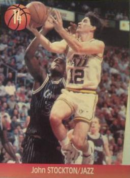 1995 Joan Basket Dominos NBA Greek #14 John Stockton Front