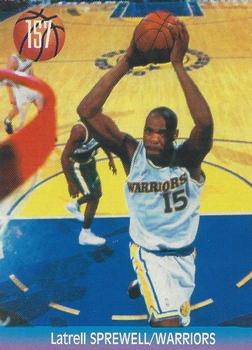 1995 Joan Basket Dominos NBA Greek #157 Latrell Sprewell Front
